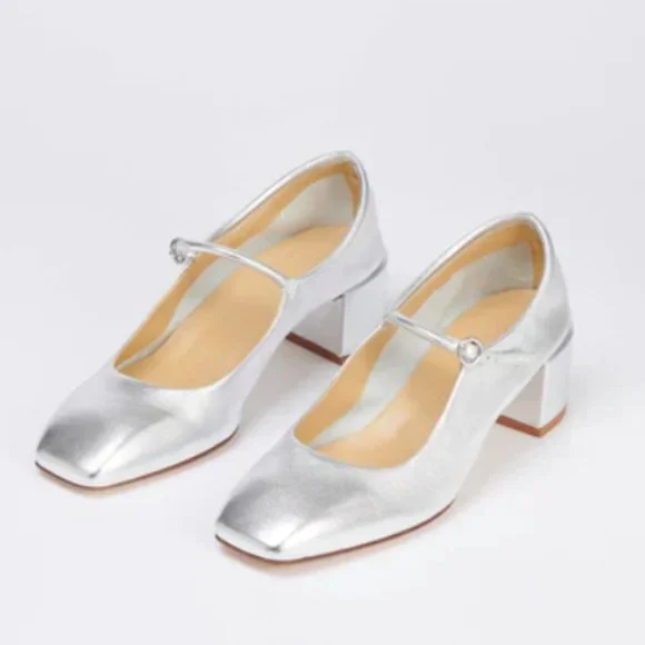 Aeyde Shoes Aeyde 45mm Aline Silver Poshmark